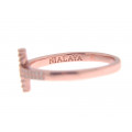 Rose Gold Plated Silver Cross Ring "Nialaya"