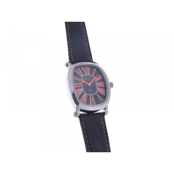 Giovine Scialo Puro Watch With Black Ostrich Leather Strap