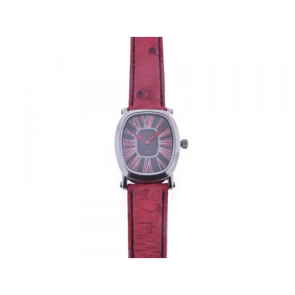 Giovine Scialo Puro Watch with Red Ostrich Leather Strap