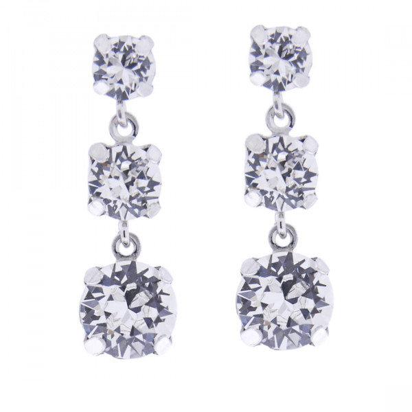 Long Earrings Platinum Plated