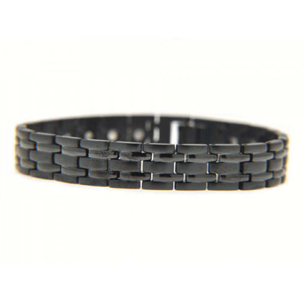 Unisex Black Titanium Bracelet