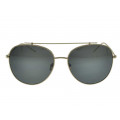 Gold Metallic Aviator Sunglasses