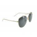 Gold Metallic Aviator Sunglasses