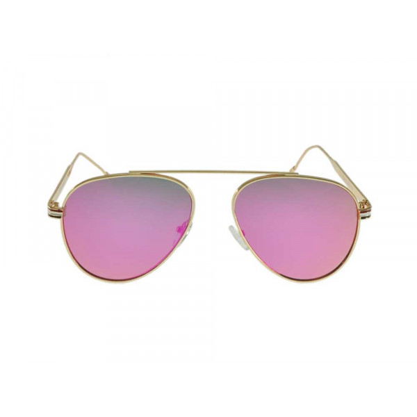 Gold Metallic Aviator Sunglasses