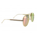 Gold Metallic Aviator Sunglasses