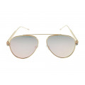 Metallic Aviator Sunglasses