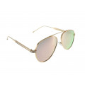 Metallic Aviator Sunglasses