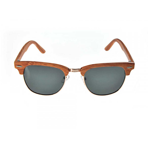 Brown Wood-style Sunglasses