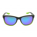 Green Black Acetate Mirrored Sunglasses