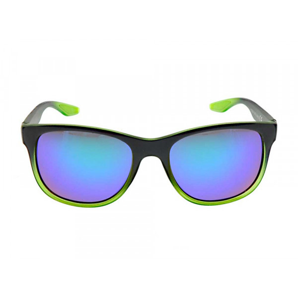 Green Black Acetate Mirrored Sunglasses