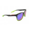 Green Black Acetate Mirrored Sunglasses