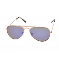 Aviator Sunglasses Metallic with black lenses and gold metallic frame