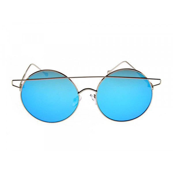 Metallic Round Sunglasses