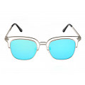 Metallic Square Sunglasses