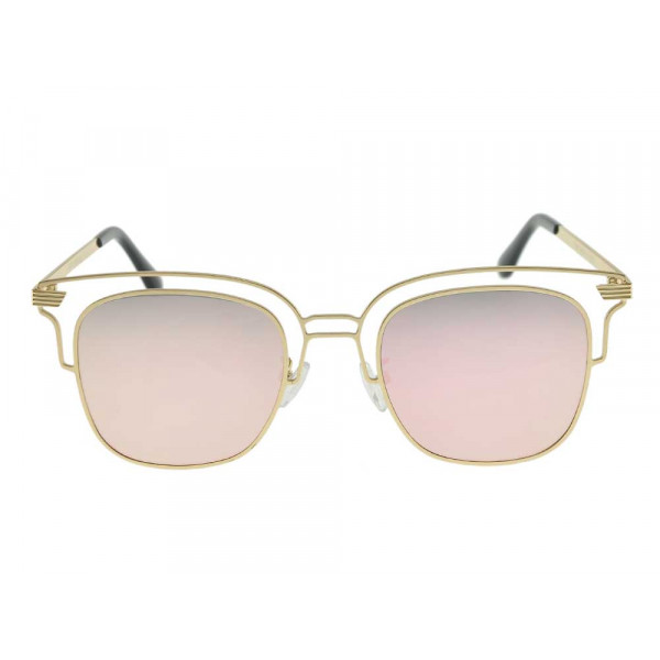 Metallic Sunglasses with Mirror Lenses