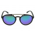 Black Round Acetate Sunglasses