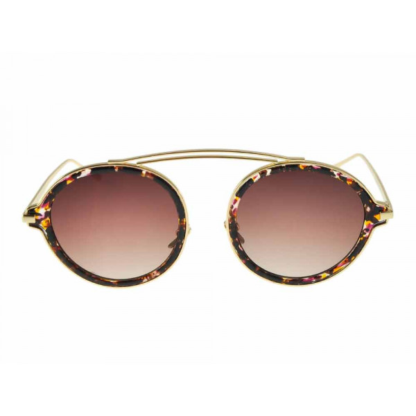 Round Sunglasses with Mixed Frames