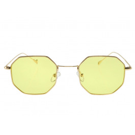 Octagon Lime Sunglasses