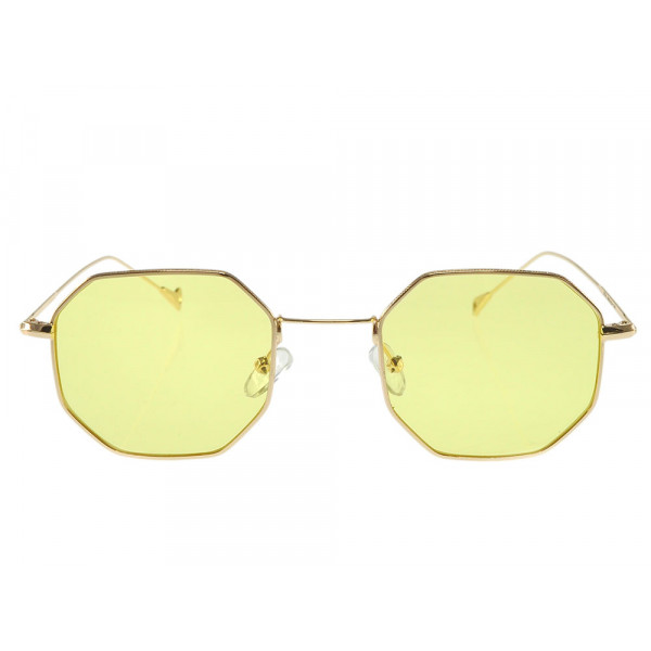 Octagon Lime Sunglasses