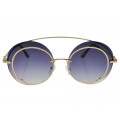 Metallic Round Sunglasses