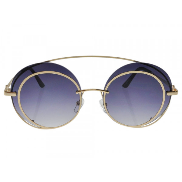 Metallic Round Sunglasses