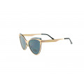 Cat Eye Sunglasses with Grey Lenses and a Bronzed Metallic Frame