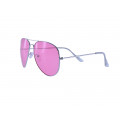 Unisex Γυαλιά Ηλίου Aviator με Ροζ Φακούς