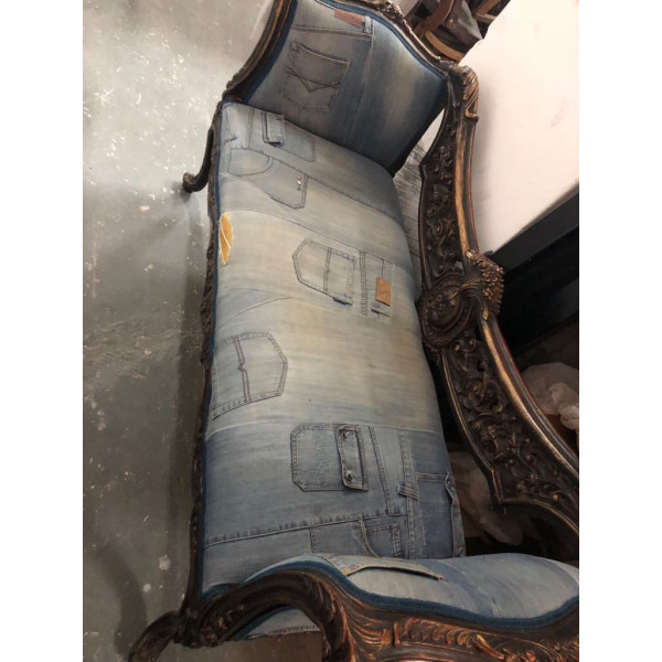 French Style Sofa with jeans