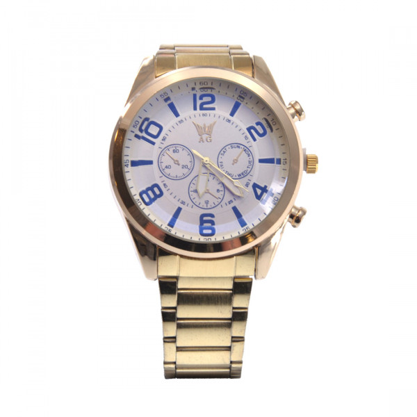 Gold Plated Chronograph Watch