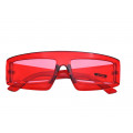 Γυαλιά Ηλίου Μάσκα Unisex με Κόκκινο Σκελετό και Κόκκινους Φακούς