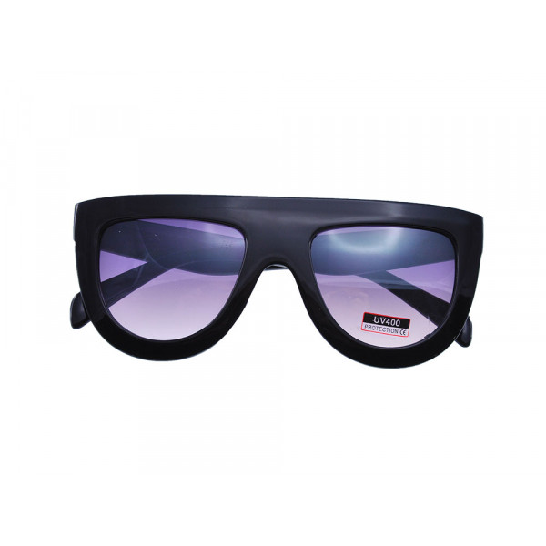 Black Aviator Sunglasses with Pink Lenses