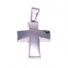 Cross set in white gold 14K