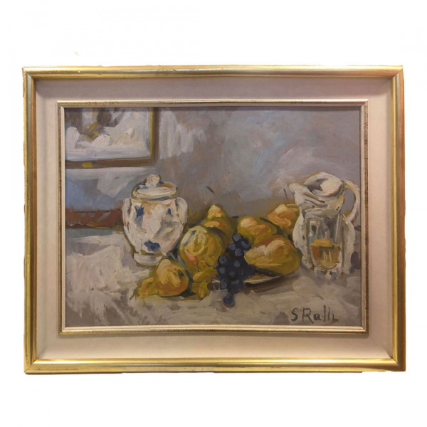 Oil Painting Still Life by S. Rally