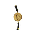 St Michael Archangel Gold Plated Medal on a Crochet Bracelet