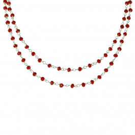 Red Coral Link Chain