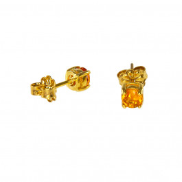 Yellow Sapphire Stud Earrings