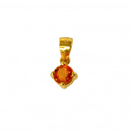 Yellow Sapphire Solitaire Pendant