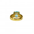 K18 Χρυσό Δαχτυλίδι με Blue Topaz