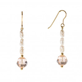 Baroque Pearl Dangle Silver Earrings