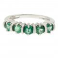 White Gold Emerald Ring