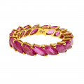 18K Gold Ring adorned with Rubies