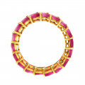 18K Gold Ring adorned with Rubies