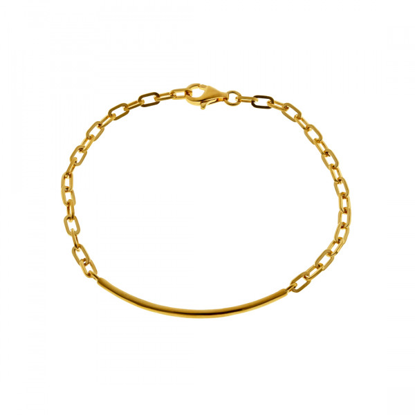 Chain Bracelet in Gold Plated Sterling Silver