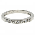 Sterling Silver Eternity Ring with White CZ