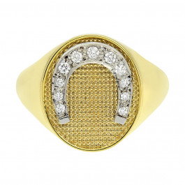 Chevalier Gold Ring Horseshoe