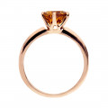 Χρυσό Δαχτυλίδι με Κιτρίνη σε δέσιμο Tiffany's