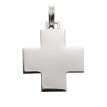 14K White Gold Cross