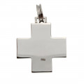 14K White Gold Cross