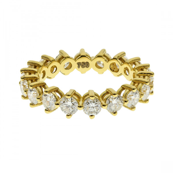 Gold Eternity Ring adorned with Diamonds