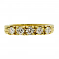 Half Eternity Gold Ring adorned with Diamonds